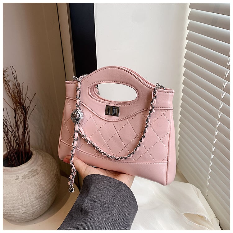 Chanel inspirirana torba s lancem, teksturirana mini torbica za ramena, 2025