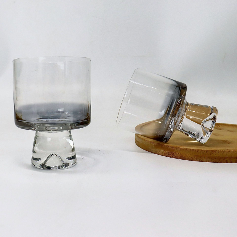 Set de decantare din sticlă, gradient roz-auriu și gri, capacitate 900 ml, stil modern