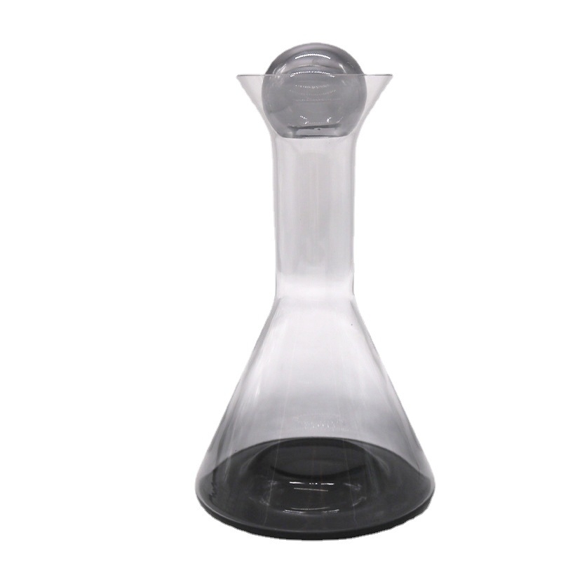 Set de decantare din sticlă, gradient roz-auriu și gri, capacitate 900 ml, stil modern
