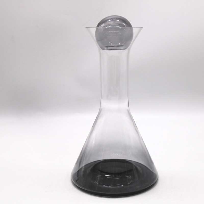 Set de decantare din sticlă, gradient roz-auriu și gri, capacitate 900 ml, stil modern