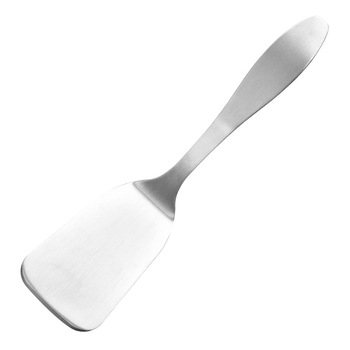 Spatula de gătit din oțel inoxidabil 304, finisaj mat, corp din oțel integral, spatulă pentru pizza cu design integrat, anti-arzare, spatulă mică, spatulă pentru friptură