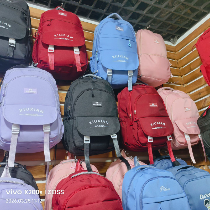 Harajuku-inspired ležerni ruksak za učenike i studente, velik kapacitet, minimalistički dizajn, pogodan od osnovne škole do sveučilišta, kompatibilan s 15-inčnim prijenosnikom