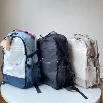 Unisex nylon ranac za učenike i putovanja, gradski minimalistički stil, kapacitet do 20 l, za 8-inčni laptop, s zaštitom od kiše