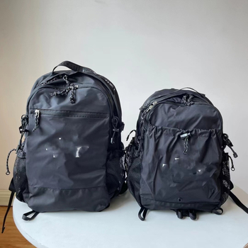 Unisex nylon ranac za učenike i putovanja, gradski minimalistički stil, kapacitet do 20 l, za 8-inčni laptop, s zaštitom od kiše