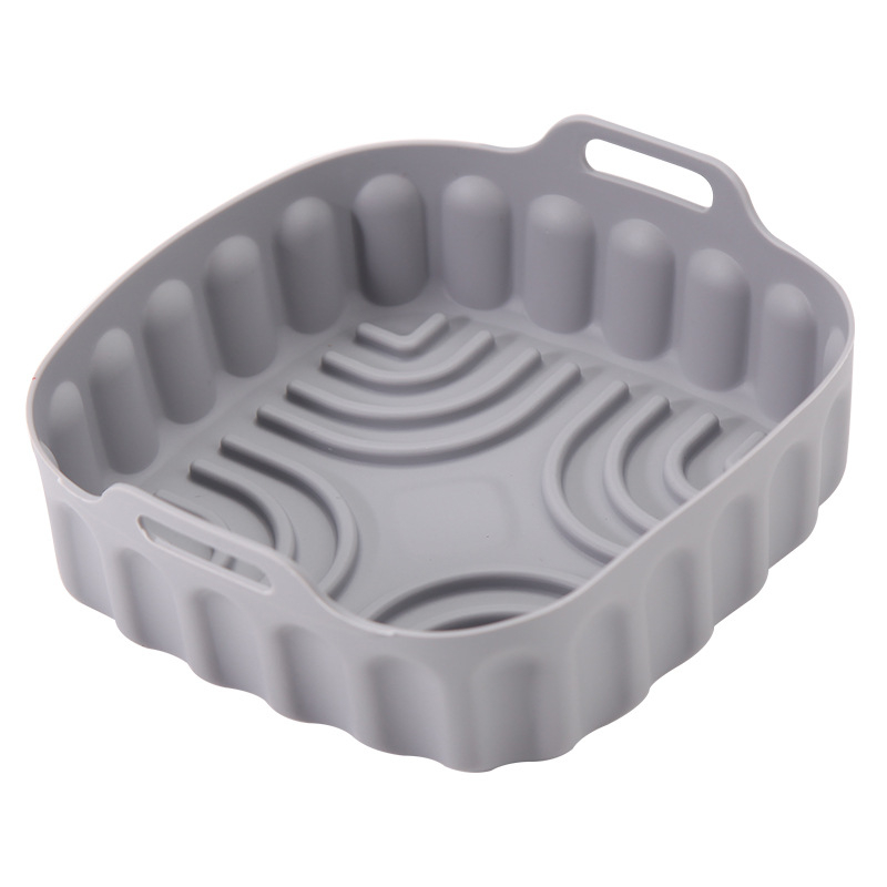 Tavă pătrată din silicon pentru air fryer și cuptor, covoraș de copt