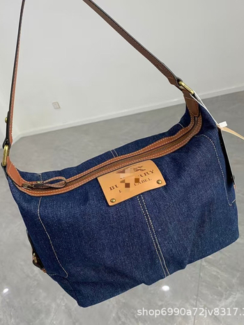 Nova ženska denim torba s slovom B, vintage Harajuku stil, velika zapremina, crossbody torba, japanski stil, svestrana