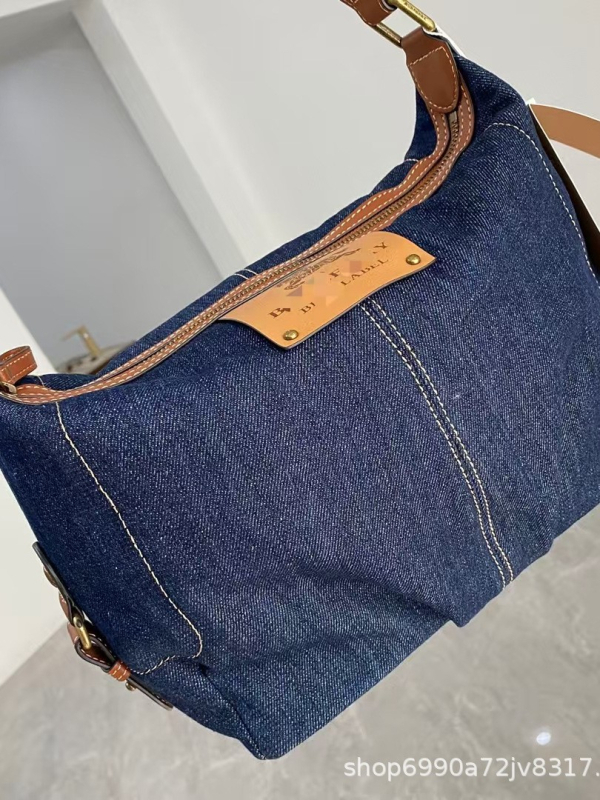 Nova ženska denim torba s slovom B, vintage Harajuku stil, velika zapremina, crossbody torba, japanski stil, svestrana