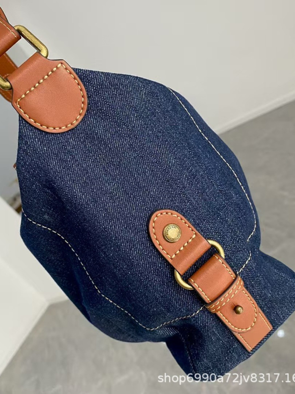 Nova ženska denim torba s slovom B, vintage Harajuku stil, velika zapremina, crossbody torba, japanski stil, svestrana