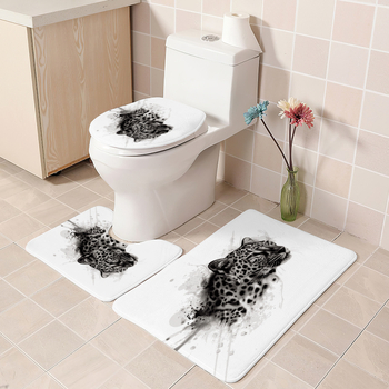 Perdea de duș din poliester, seria Leopard, stil modern minimalist, imprimată, impermeabilă și rezistentă la mucegai, cod YL1289