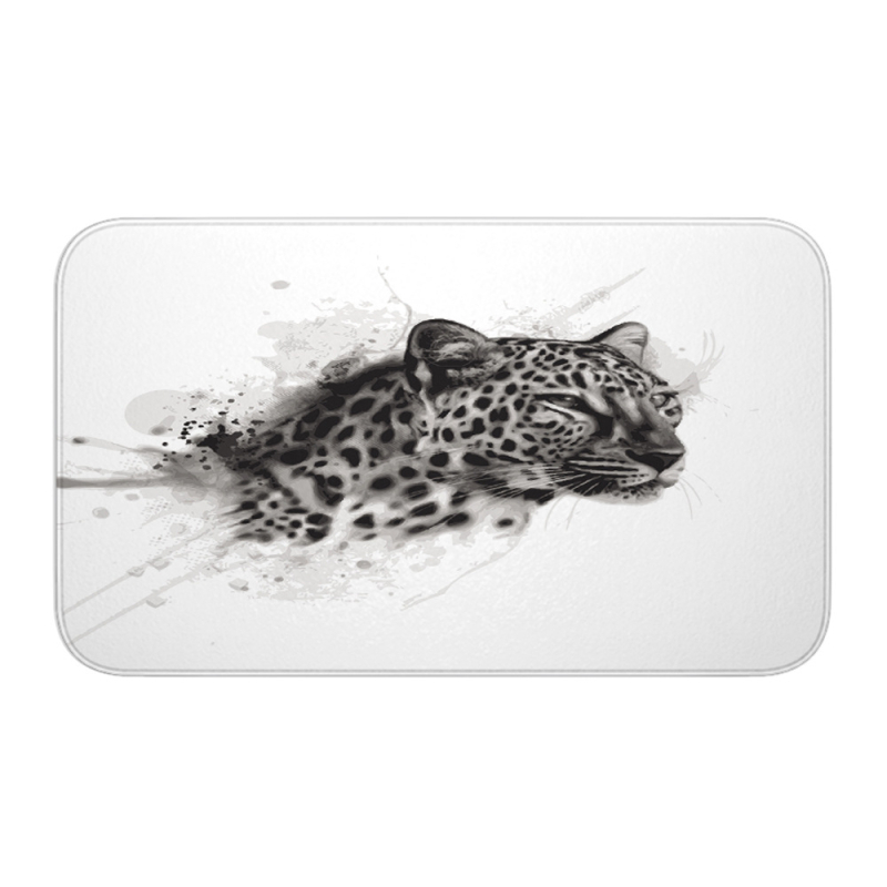 Perdea de duș din poliester, seria Leopard, stil modern minimalist, imprimată, impermeabilă și rezistentă la mucegai, cod YL1289