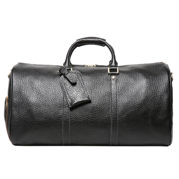 Torba za putovanje od prave bivolje kože s pretincem za cipele, unisex, kapacitet 20–35 L
