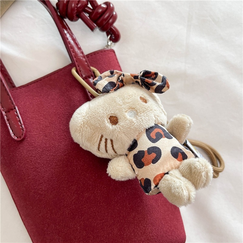 Ženska crossbody torba s jesensko-zimskim retro leopard uzorkom, mala kvadratna torba od PU kože