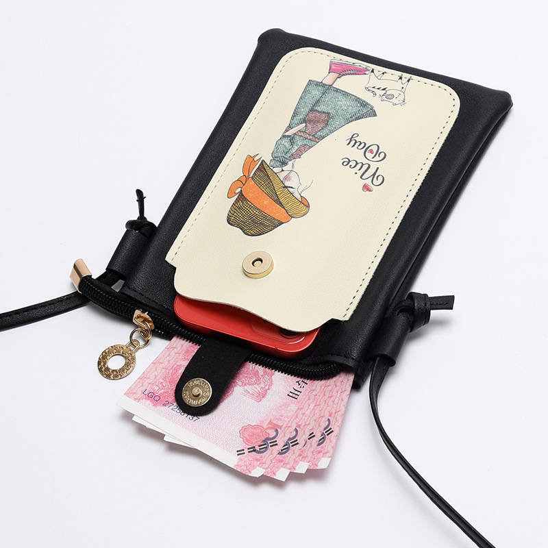 Ženska torbica za mobitel, 2025 novi korejski stil mode, svestrana kompaktna crossbody torba