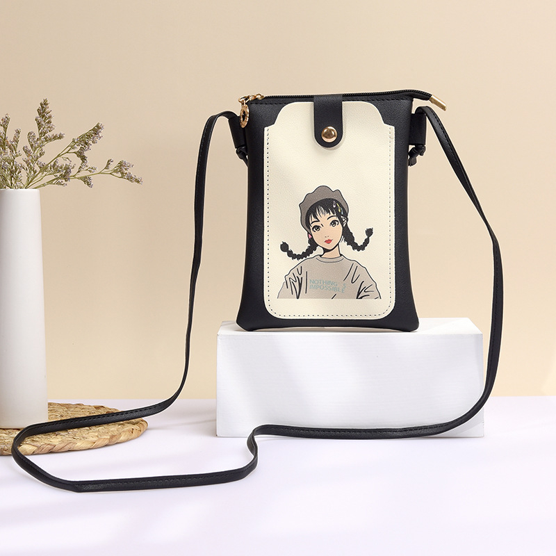 Ženska torbica za mobitel, 2025 novi korejski stil mode, svestrana kompaktna crossbody torba