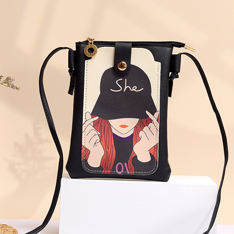 Ženska torbica za mobitel, 2025 novi korejski stil mode, svestrana kompaktna crossbody torba