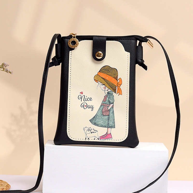 Ženska torbica za mobitel, 2025 novi korejski stil mode, svestrana kompaktna crossbody torba