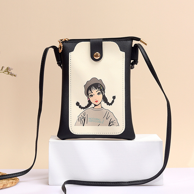 Ženska torbica za mobitel, 2025 novi korejski stil mode, svestrana kompaktna crossbody torba