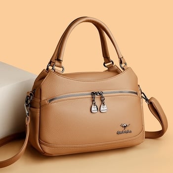 2025 nova meka PU kožna ženska torba s naramenicom i crossbody remenom – elegantna i svestrana