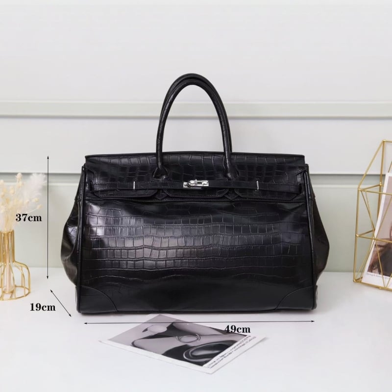 PU putna torba s krokodilskim uzorom, 50 cm, unisex preko ramena/crossbody, za 16-inčni laptop