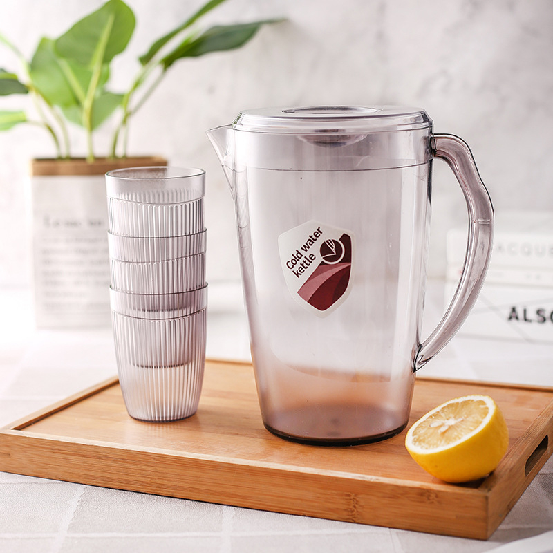 Ceainic din plastic pentru apă rece, 2200 ml, design minimalist, utilizare casnică – ceai, sucuri și băuturi din fructe