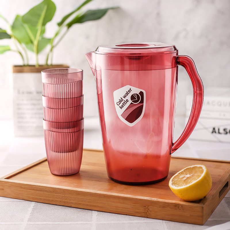Ceainic din plastic pentru apă rece, 2200 ml, design minimalist, utilizare casnică – ceai, sucuri și băuturi din fructe