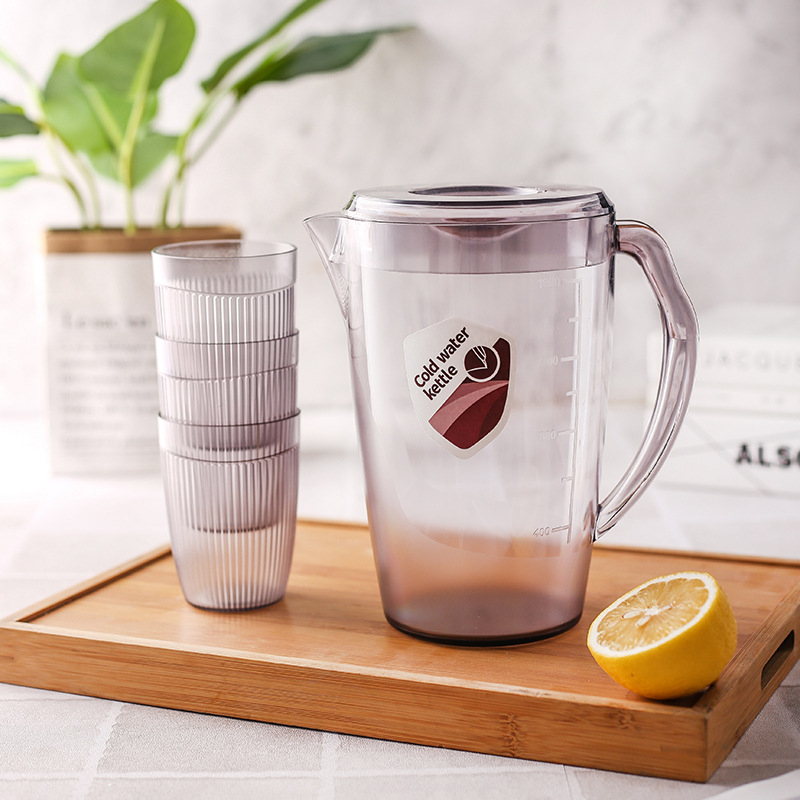 Ceainic din plastic pentru apă rece, 2200 ml, design minimalist, utilizare casnică – ceai, sucuri și băuturi din fructe