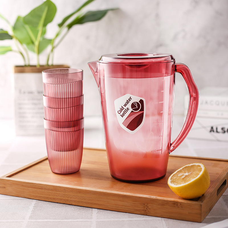 Ceainic din plastic pentru apă rece, 2200 ml, design minimalist, utilizare casnică – ceai, sucuri și băuturi din fructe