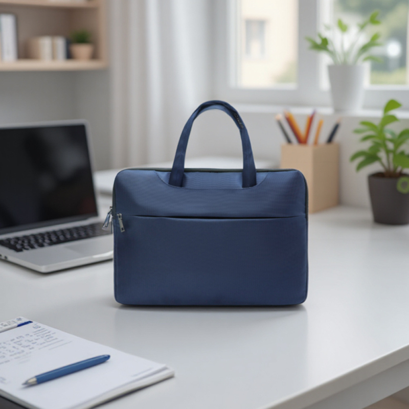 Hongkai muška torba za dokumente, vodootporna, za 14-inčni laptop, Oxford platno, poslovna torba za sastanke, prilagođeni tisak