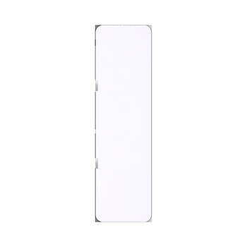 Tablă de birou dublu-față, albă magnetică și mică tablă neagră, panou PVC, 80 × 290 mm
