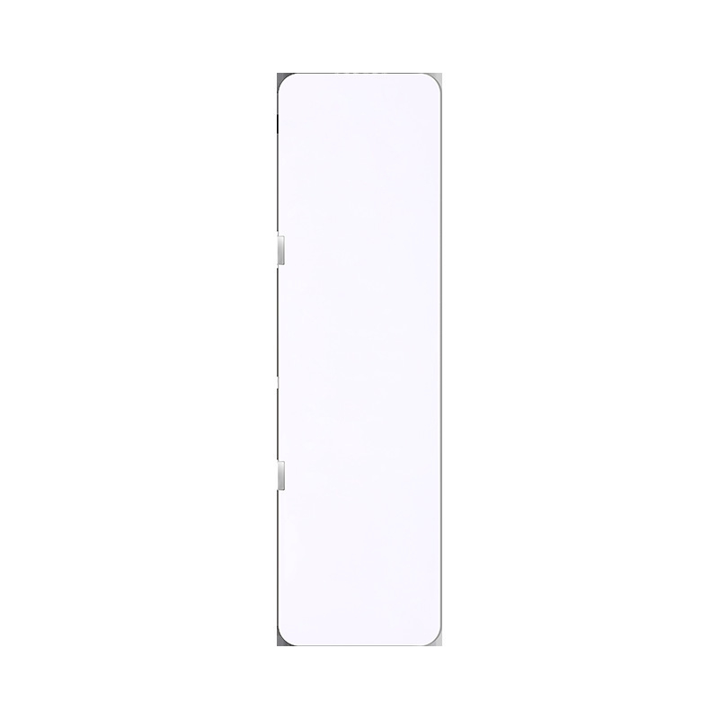 Tablă de birou dublu-față, albă magnetică și mică tablă neagră, panou PVC, 80 × 290 mm