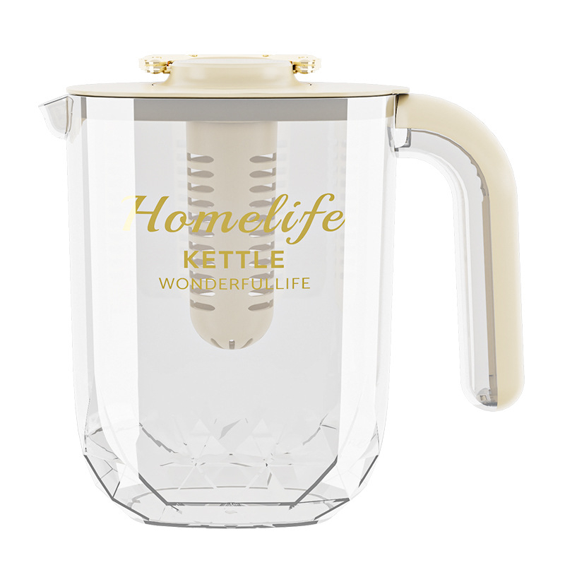 Carafă de apă rece din plastic alimentar, rezistentă la temperaturi ridicate, pentru uz casnic sau comercial, pentru prepararea ceaiului, a sucurilor și a băuturilor reci.