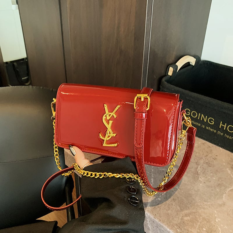 Ljetna ženska teksturirana mala kvadratna torbica s lancem, model 2025, jednostavan stil, crossbody torba
