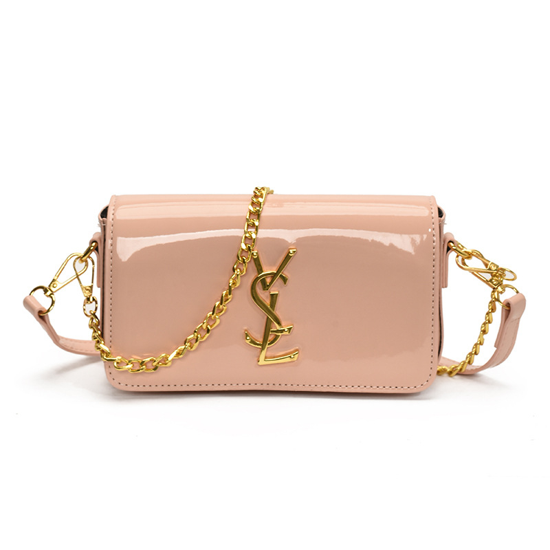 Ljetna ženska teksturirana mala kvadratna torbica s lancem, model 2025, jednostavan stil, crossbody torba
