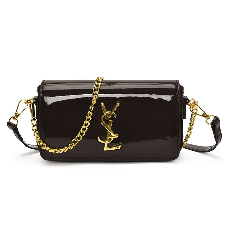 Ljetna ženska teksturirana mala kvadratna torbica s lancem, model 2025, jednostavan stil, crossbody torba
