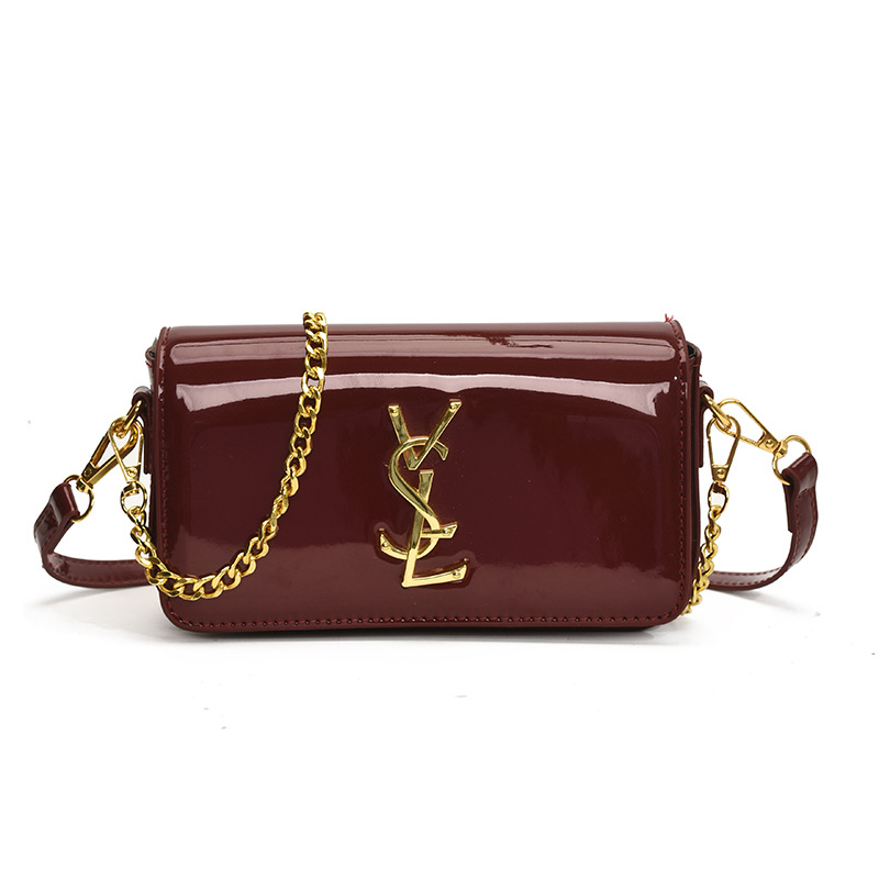 Ljetna ženska teksturirana mala kvadratna torbica s lancem, model 2025, jednostavan stil, crossbody torba