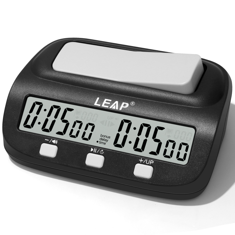 LEAP PQ9923 Elektronikus sakkóra ABS műanyag testtel, nemzetközi sakkóra és Go óra