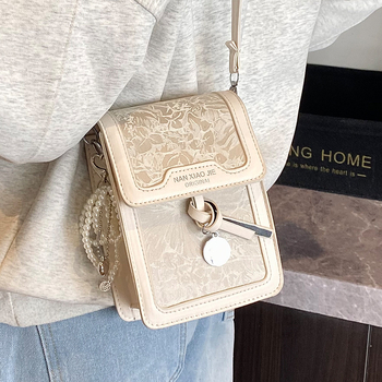 Ženska PU mala kvadratna crossbody torbica — minimalistički i luksuzan stil, s pretincem za telefon, ljeto 2025