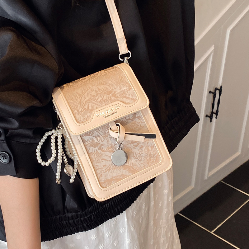 Ženska PU mala kvadratna crossbody torbica — minimalistički i luksuzan stil, s pretincem za telefon, ljeto 2025