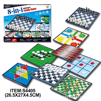 6-u-1 magnetska sklopiva ploča za igre: šah, dama, backgammon, zmije i stepenice, letajući šah – edukativna društvena igra za dvoje