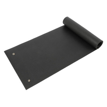 PVC prostirka za jogu s visećim dizajnom, crne boje, protiv klizanja, apsorpcija udara, za teretanu, dimenzije 183 cm × 61 cm × 6 mm