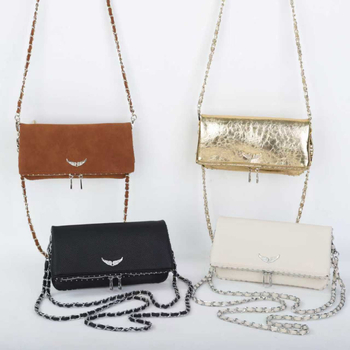 2025ZV Ženska torba s dijamantnim umetkom i motivom krila, lančana naramenica ili crossbody dizajn