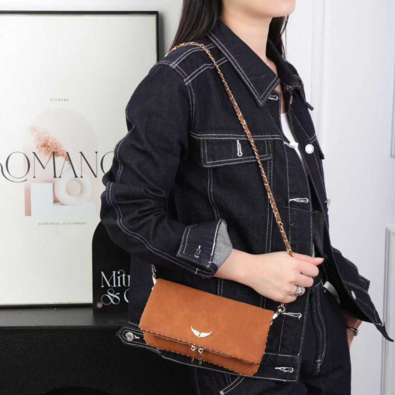2025ZV Ženska torba s dijamantnim umetkom i motivom krila, lančana naramenica ili crossbody dizajn