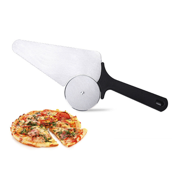 Cuțit de pizza din oțel inoxidabil cu roată, cuțit pentru tort și instrument de copt
