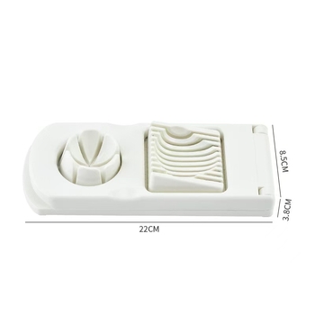 Tăietor de ouă din ABS pentru uz casnic, dispozitiv două în unu pentru tăierea ouălor decorative și separator de ouă, gadget de bucătărie