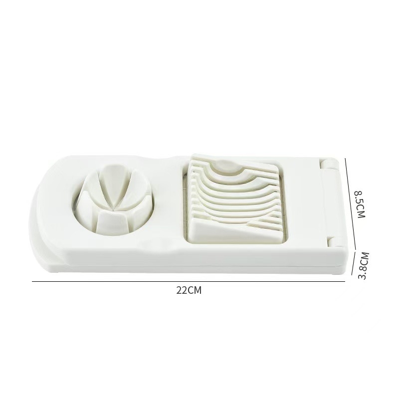 Tăietor de ouă din ABS pentru uz casnic, dispozitiv două în unu pentru tăierea ouălor decorative și separator de ouă, gadget de bucătărie