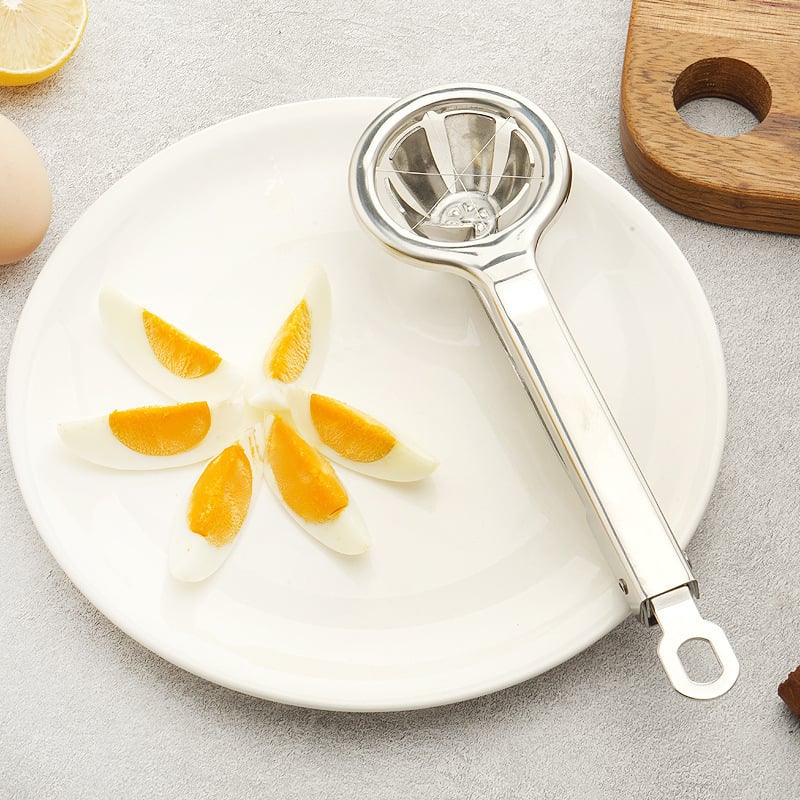Separator de ouă multifuncțional din oțel inoxidabil, cu formă de floare, pentru bucătărie