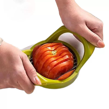 Tăietor de roșii din oțel inoxidabil și tăietor de cartofi, unealtă de bucătărie multifuncțională pentru felii uniforme de fructe și legume