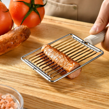 Slicer multifuncțional pentru roșii, cartofi, fructe și șuncă, cu mâner din oțel inoxidabil