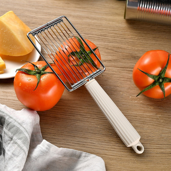 Slicer multifuncțional pentru roșii, cartofi, fructe și șuncă, cu mâner din oțel inoxidabil