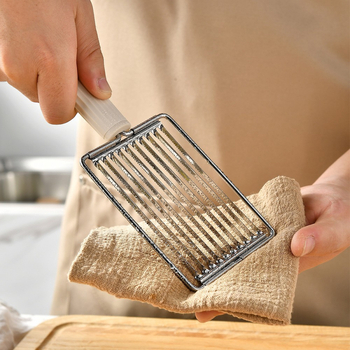 Slicer multifuncțional pentru roșii, cartofi, fructe și șuncă, cu mâner din oțel inoxidabil
